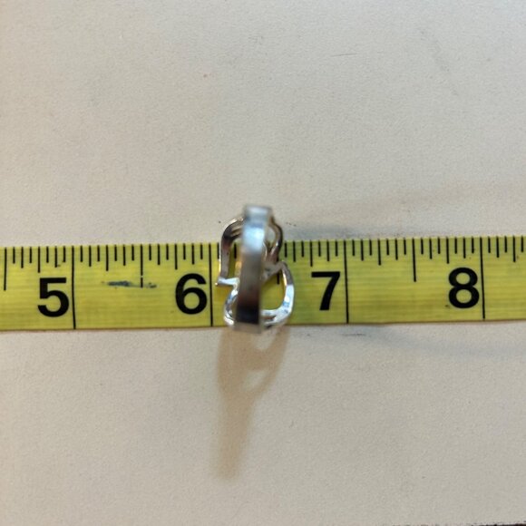 VTG Sterling Silver 925 Double Teardrop Design Bypass Statement Ring Size 8.25 - Picture 13 of 13